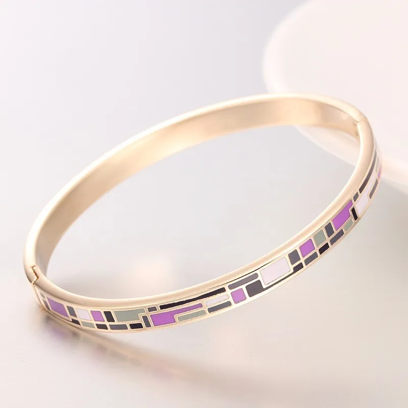 Женский браслет R & X из нержавеющей стали 6 мм|steel bangle|enamel banglestainless steel bangle |