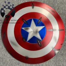 60 см щит капитана Америки 1:1 Steve Rogers Алюминиевый металлический