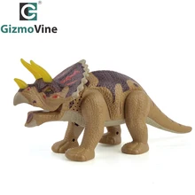 Gizmovine Электрический динозавр игрушка ходьба Трицератопс светильник экшн-фигурка дети делает забавные животные модель игрушки лучший подарок для детей
