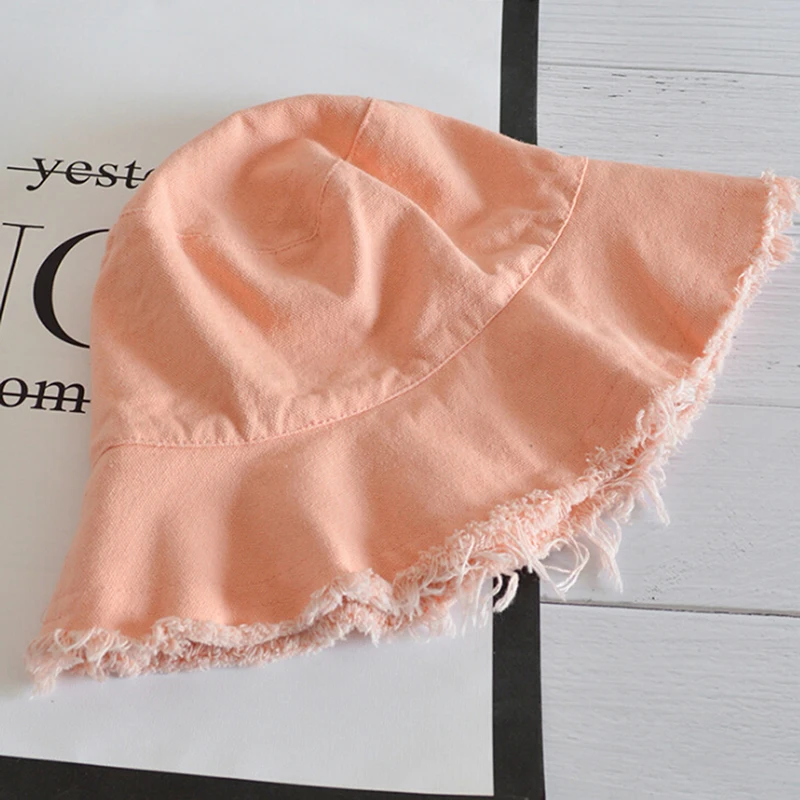 pink Женские головные уборы Харадзюку, Панама, шляпа для рыбалки, уличная Панама, хип-хоп кепка, мужская летняя шапка для рыбака, женская шапка - Цвет: pink