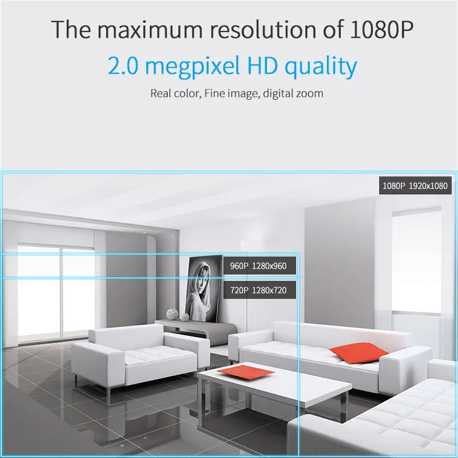 Веб камера Geeklink 1080P HD Wi Fi наблюдения микрофон дистанционное управление Интерком
