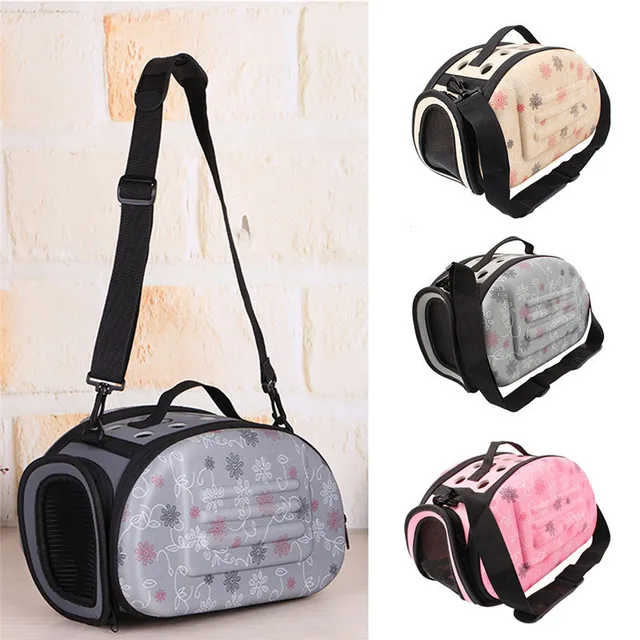 Portable Pet Carrier EVA Dogs Car Carrier Foldable Outdoor Travel Storage Backpack Collapsible Handbag Cage for Dog Cat Rabbit