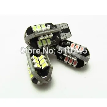 

100X wholesale new model 24 SMD 2835 SMD Car Auto Led T10 194 W5W Led Light Bulb Auto Led Lamp free shipping