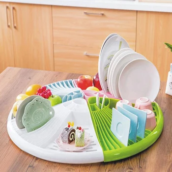 

RSCHEF Plastic triangular drain rack for kitchen bowl receiver plastic drain frame random color