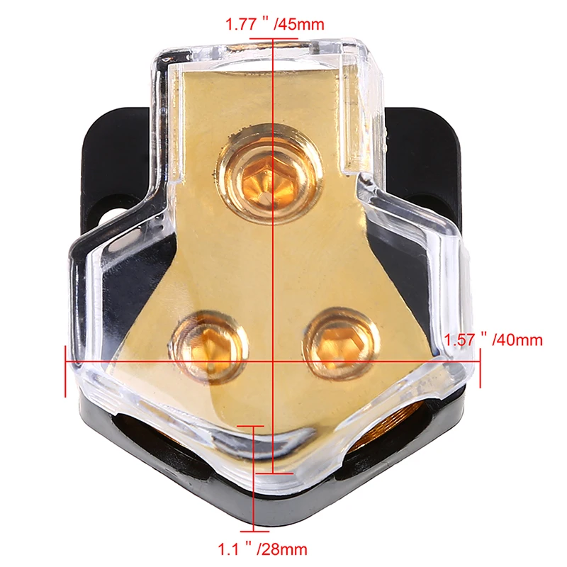 POSSBAY автомобильный аудио Мощность распределительный блок 2/3/4 способа выхода Пластик Медь держатель предохранителя автомобильный аудиоусилитель электрические Системы