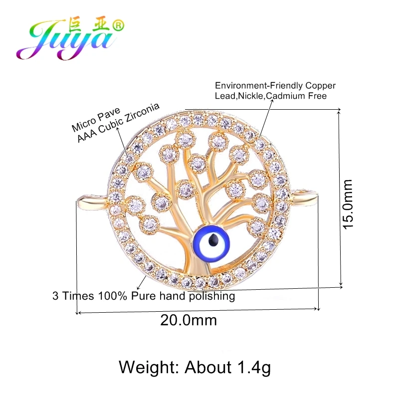 Juya DIY Радужная Подвеска со стразами золото/серебро/розовый золотой якорь ананас Хамса чармы «от дурного глаза» разъемы для изготовления ювелирных изделий