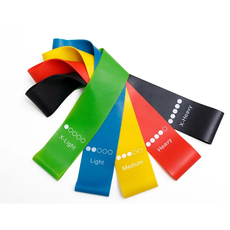 

Natural latex Yoga resistance Pull band 0.35mm-1.1mm Pilates movement Training exercise elastic band Rubber band