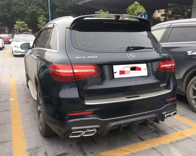 Спойлер из углеродного волокна для Benz GLC SUV, стильный спойлер Brabus для benz W253 glc 200 glc260 glc300, спойлер для внедорожника