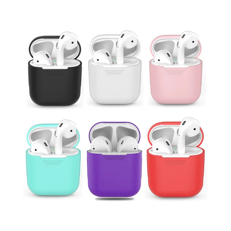 Для Apple AirPods наушники случае аксессуары AirPod чехол Роскошный чехол для Airpods Apple мягкий силиконовый защитный Air стручки случаях