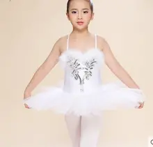 White Swan Lake Pancake Classical Professional Ballet Tutu Dancewear Girls Dance Costume Performance Ballet Dress For Children