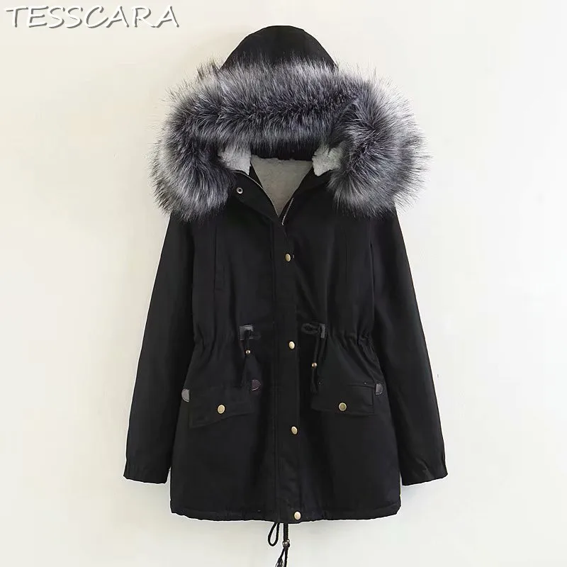 TESSCARA Women Autumn & Winter Parka Female Cotton Jacket Coat Ukraine ...