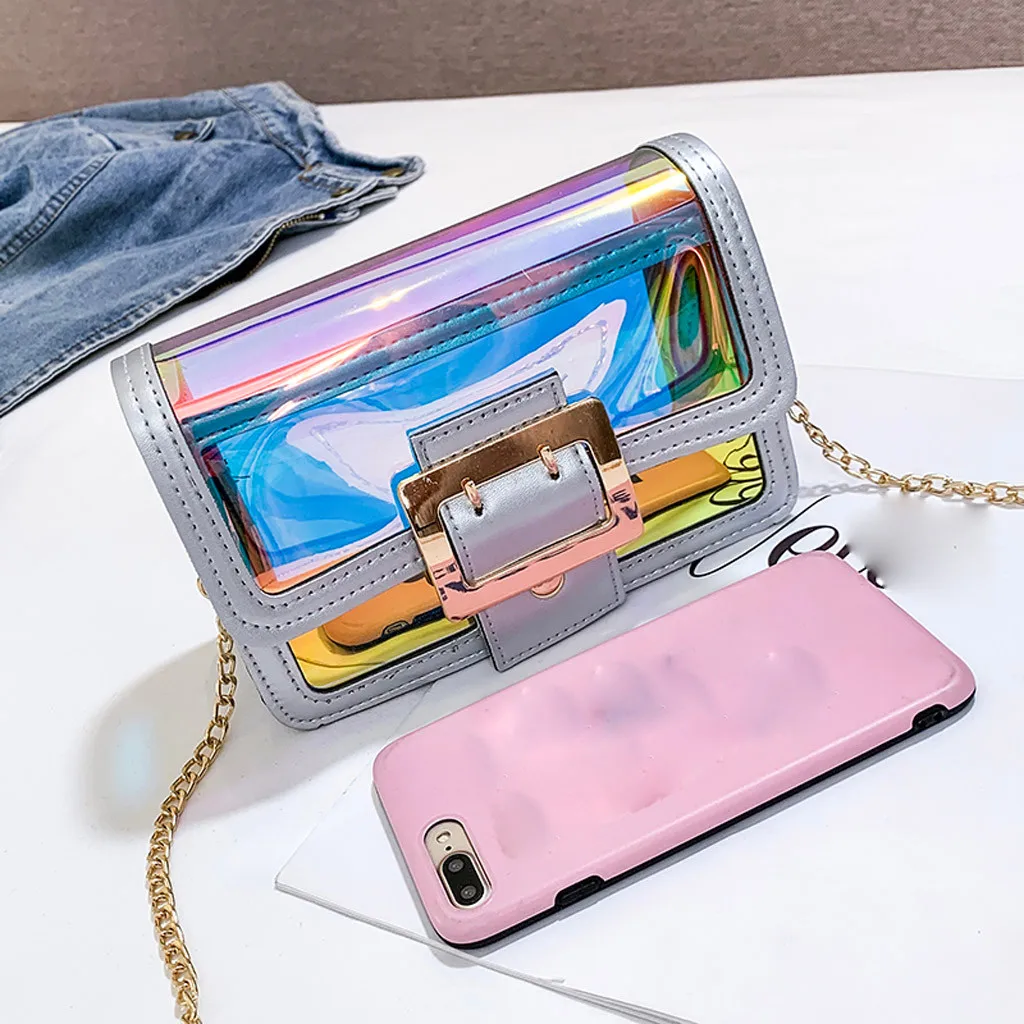 Сумка мессенджер sac основной femme женская сумка модный прозрачный Желейный шарф