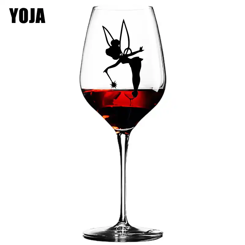 Yoja 4x7 5cm 6pcs Star Fairy Cute Cartoon Wine Glass Sticker Home Decoration Wall Decal G1 0400 Aliexpress