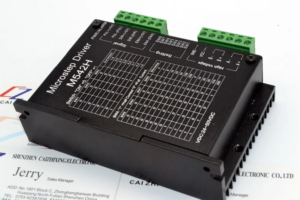 

Free Shipping M542H CNC Stepper Driver Support Nema17, Nema23, Nema34 Stepper Motors 1.0A-4.5A.Most powerful