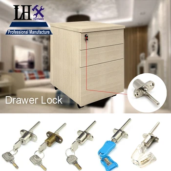 

LHX 19mmSecurity Drawer Lock Cabinet Door lock for Door Mailbox Cabinet Tool Box with 2 Folding Keys DIY Furniture Hardware h
