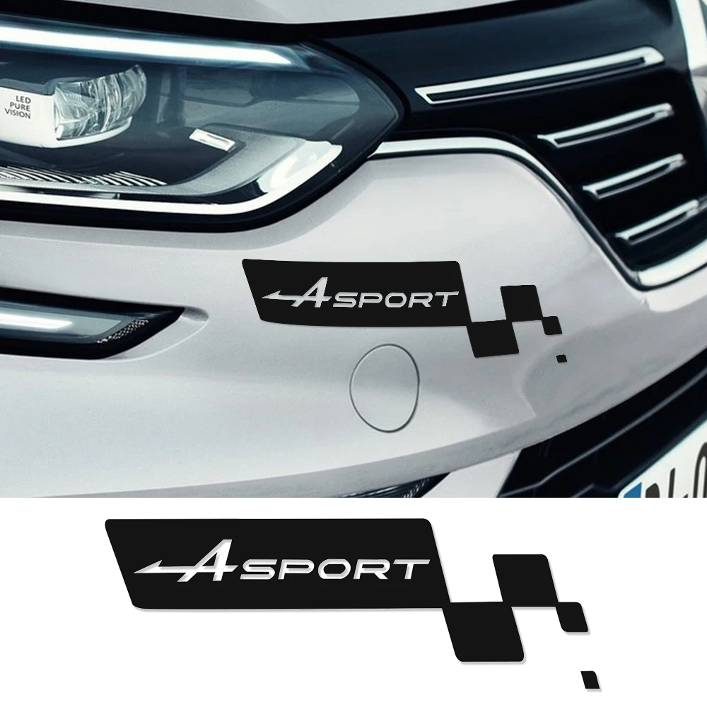 Наклейка на передний бампер автомобильная наклейка спортивный флаг для Renault Sport