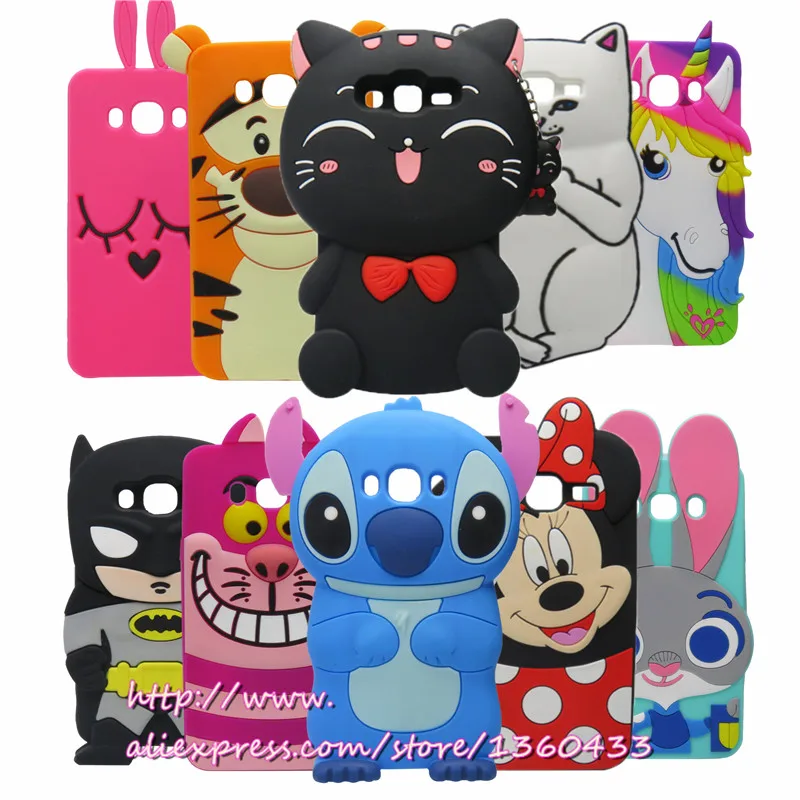 

For Samsung J7 (2016) Cute 3D Silicon Minnie Unicorn Stitch Cupcake Cartoon Soft Back Cover Case for Samsung Galaxy J7 2016 J710