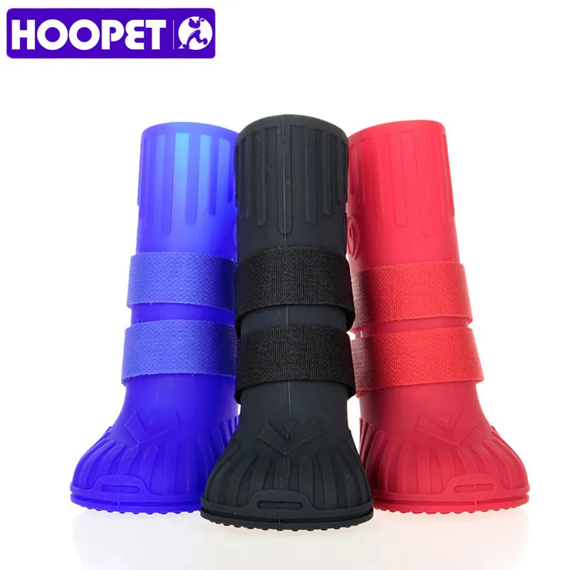 baratas HOOPET Pet sapatos Cão Cães de Grande Porte Botas de Chuva Não deslizamento À Prova D Água de Verão