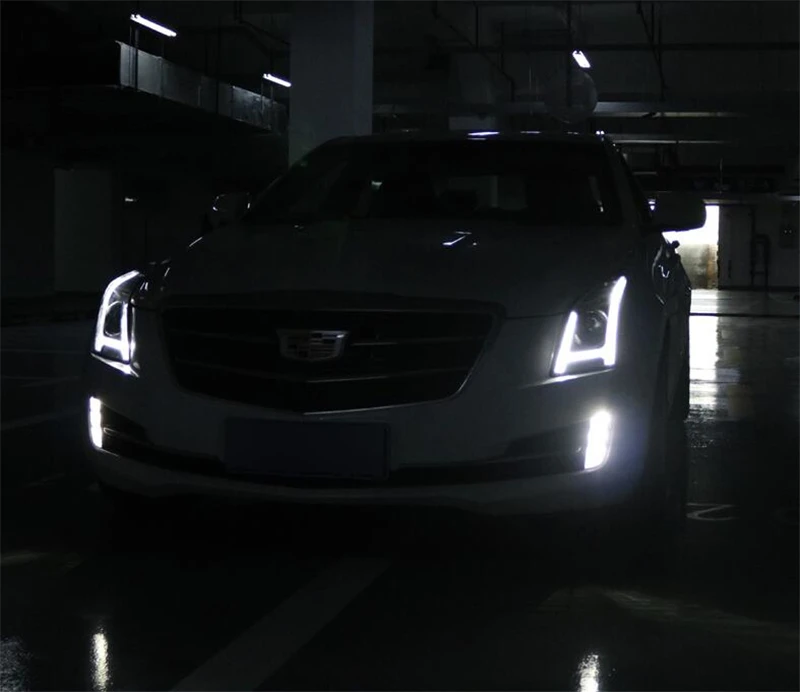 Автомобильный Стайлинг для Cadillac ATS светодиодный фонарь- для ATS светодиодный DRL биксеноновый головной свет аксессуары hid комплект светодиодный сигнал поворота