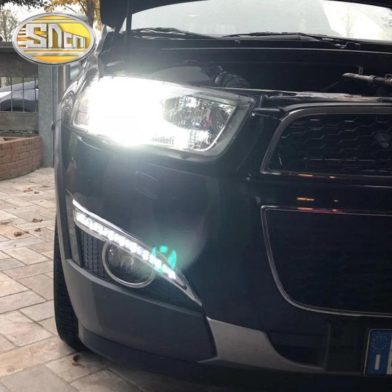 SNCN светодиодный светильник дневного света для Chevrolet Captiva 2011 2012 2013 автомобильные аксессуары Водонепроницаемый ABS 12 В DRL противотуманная фара украшение