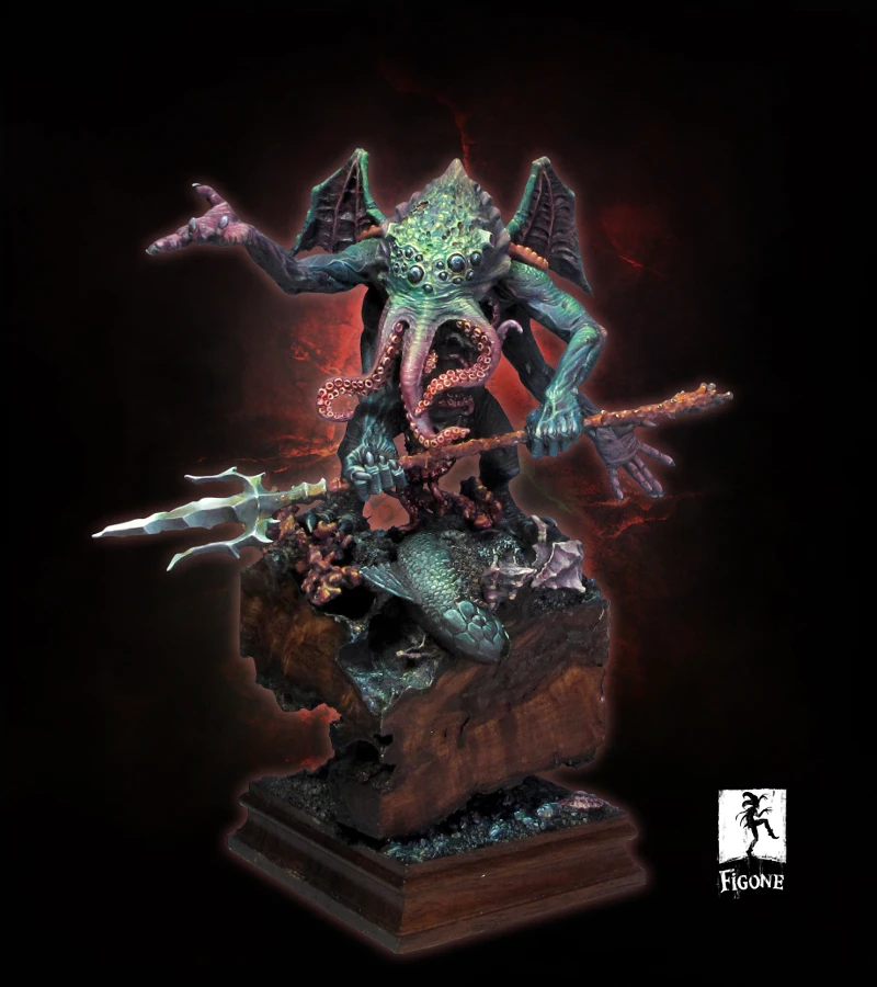 [Loong Way Miniatures] Figone Cthulhu, Le dormeur de R Lyeh(не inculd the base) полимерная миниатюра