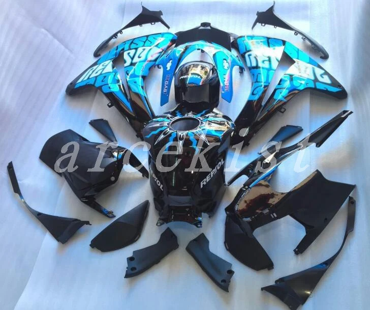 ABS Полный обтекатели для CBR1000RR CBR1000 CBR 1000 RR 2008 2009 2010 2011 ABS впрыск тела набор индивидуального изготовления Синий repsol