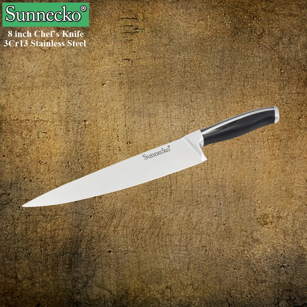Sunnecko8inchChefsKnife3Cr13StainlessSteelKitchenKnivesSharp