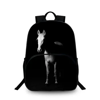 

BAOBEIKU 2017 New 3D Backpack Women Backpacks Fashion ship&horse Pattern Creative Travel Bags For Teenagers Girls Boys Men