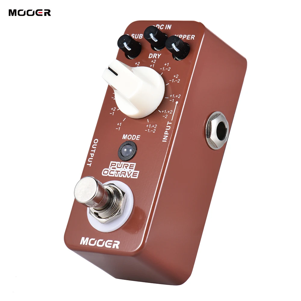 MOOER PURE OCTAVE Mini Octave Guitar Effect Pedal 11 Octave Modes True
