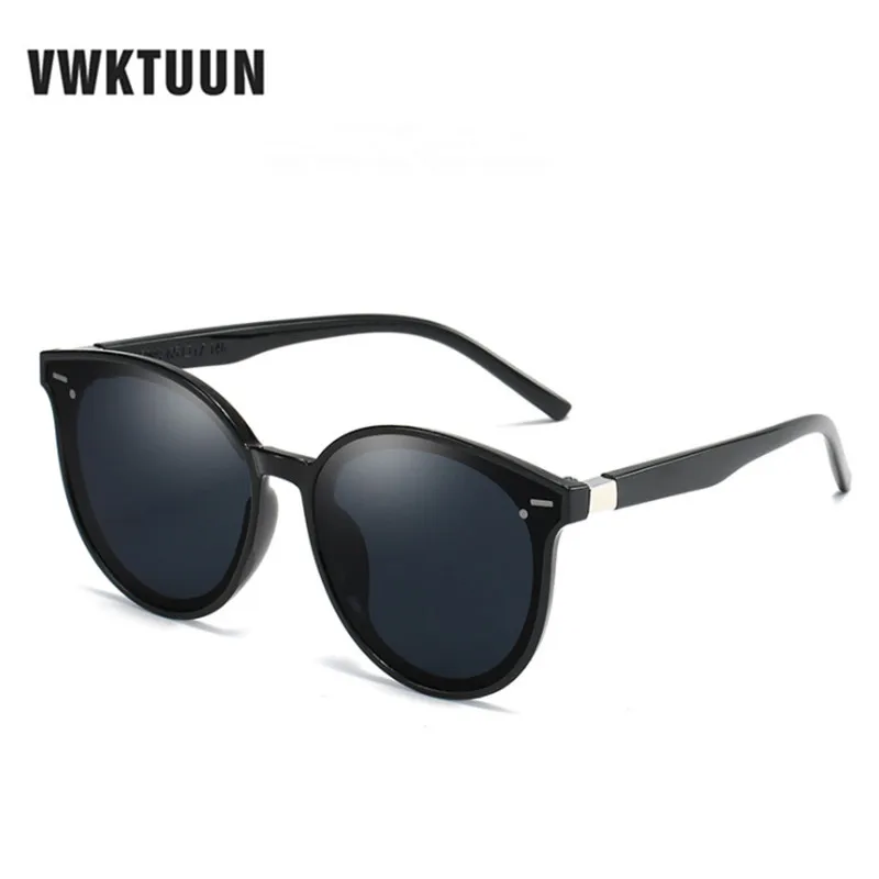 

VWKTUUN Sunglasses Women Men Brand Designer UV400 Goggles Black Shades Oversized Sun glasses For Men Round Glasses New Arrival