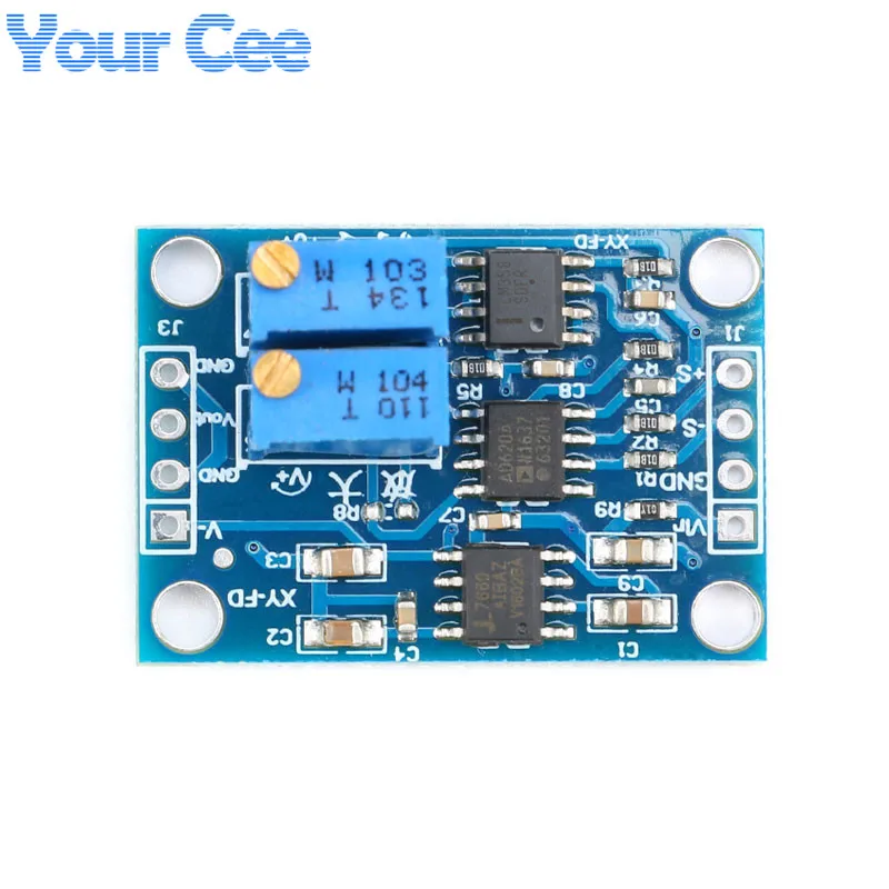 AD620 AC DC усилитель напряжения измерительный модуль 3-12VDC