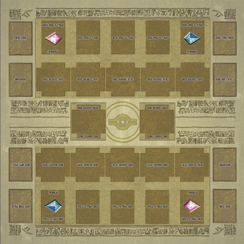 Mintuse 60/×60cm Rubber Play Mat Egypt Mural Style Competition Pad for Yu-gi-oh Card Yellow, 60/×60cm