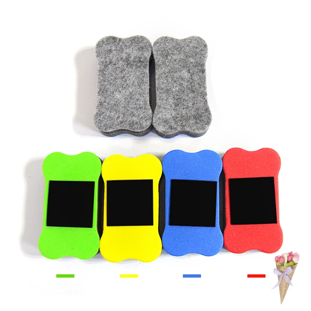 Bones Magnetic Blackboard Cleaner for Office School Stationery Supplies Whiteboard Eraser Magnetic Eraser Cleaner 70*40*20MM