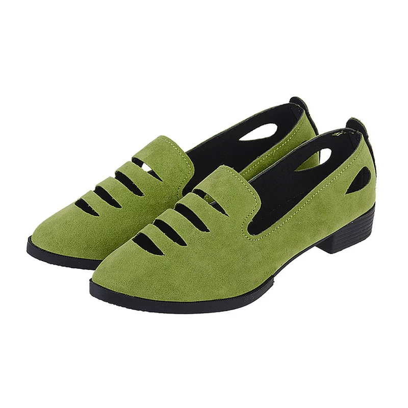 

2019 hollow women's shoes Flats Candy Color Woman Loafers Spring Autumn Flat Shoes Women Zapatos Mujer Summer Shoes Size 35-40