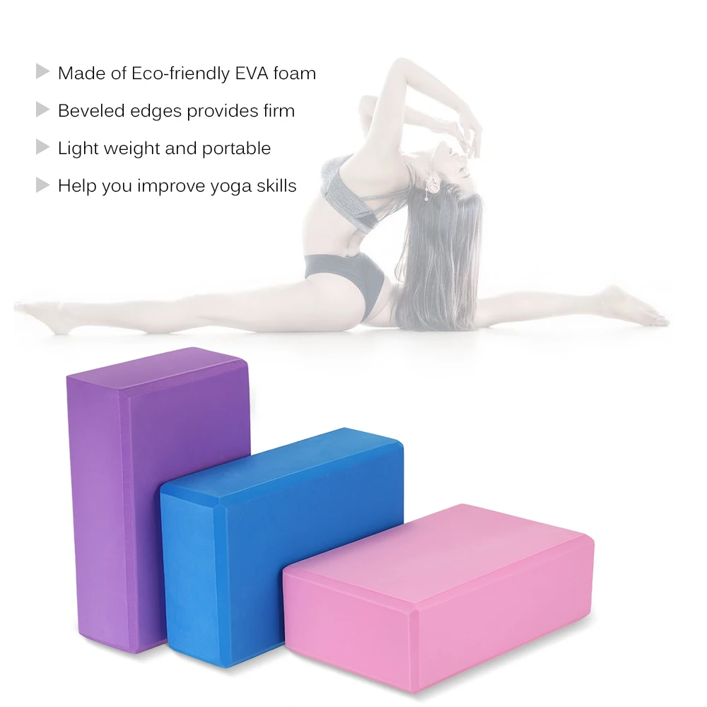 Yoga Block Foam Brick Esercizio Fitness Attrezzo - Foto 7