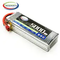 RC Drone Lipo 4S 14.8V 5000mAh 40C-80C สำหรับ RC Drone เฮลิคอปเตอร์เครื่องบิน Quadcopter รถเรือ 4S แบตเตอรี่ LiPo AKKU