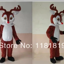 Рождественская северный олень, Лось маскот костюм Лидер продаж ростовой костюм мультяшный персонаж; карнавальное нарядное платье для девочек костюм MC60183
