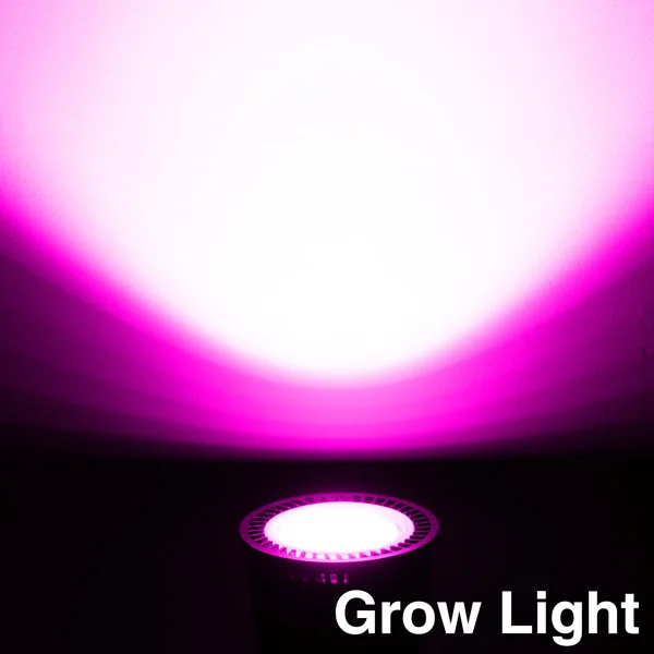 Точечный светильник с полным спектром 5 Вт 7 Вт 9 Вт 12 Вт E27 E14 GU10 MR16 Светодиодный светильник для выращивания растений и овощей - Испускаемый цвет: Grow Light