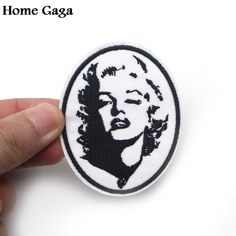 D0481 Homegaga Memory Movie Star Marilyn Monroe заплатка DIY вышитая железная или ПРИШИТАЯ аппликация аксессуары Значки для дома и сада