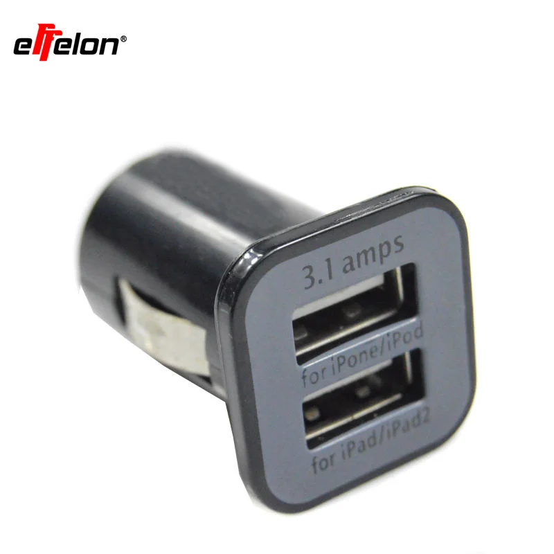Effelon 5 В 3.1A двойной Порты и разъёмы USB Автомобильное Зарядное устройство 3100 мАч для