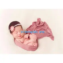 Эластичная вязаная пеленка боди для новорожденных обертывание реквизит для фотосъемки Вязание Пеленание Одеяло фон слой ткань фон