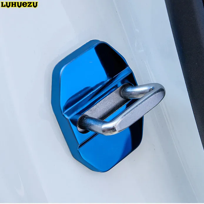 Stainless Steel Car Door Lock Buckle Door Holder Protector Cover For