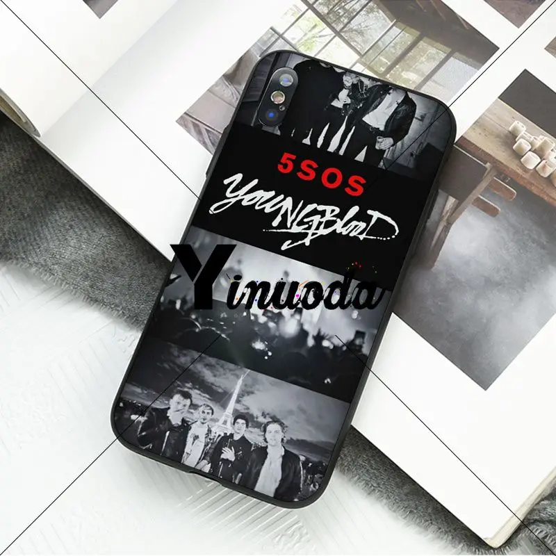 Yinuoda يونغبلود 5Sos الفرقة العملاء عالية الجودة جراب هاتف ل أبل فون 8 7 6 6 S زائد X XS ماكس 5 5 S SE XR الهواتف المحمولة