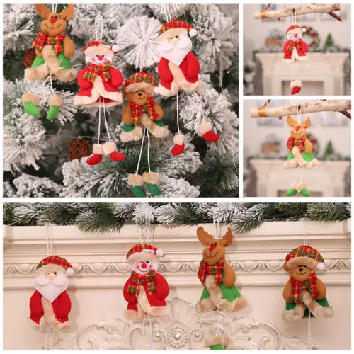 

Santa Claus Hanging Christmas Tree Pendant Ornament Home Xmas Party Decoration