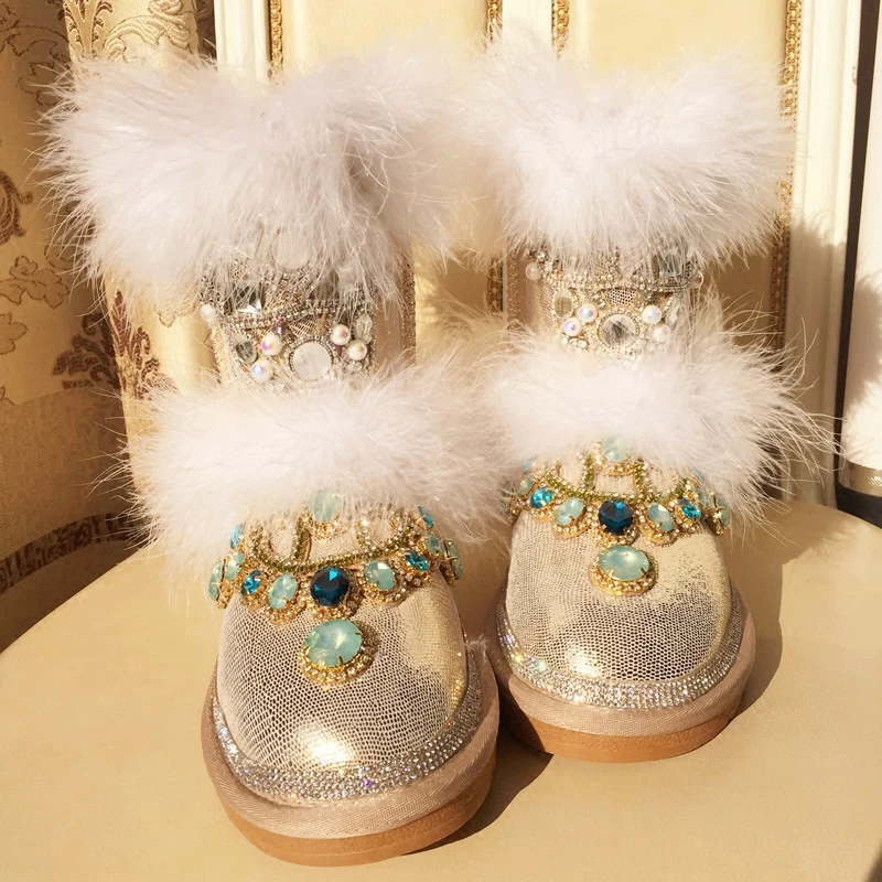 Botas The Cristal Original Zapatillas Picture Deporte Mujeres Invierno Cálido Nieve Damas Planos Grueso Slip As Piel Zapatos Casuales on De g1Xgqp