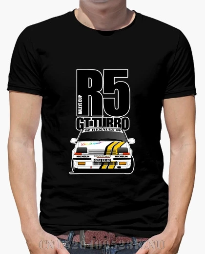 2018 Summer black friday men t shirt R5 GT TURBO rallye cup Short sleeves Cotton Print Clothing | Мужская одежда