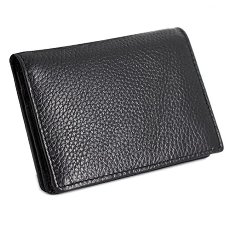 High Quality First Layer Of Cowhide Genuine ID Card Holder Men Credit Card Case Leather Business Card Wallets,JG3169