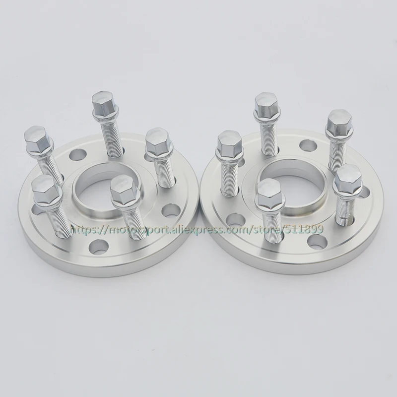 2pcs Pcd 5x112 5x100 Thick 15mm +10 Wheel Bolts Car Tyre Flange Wheel