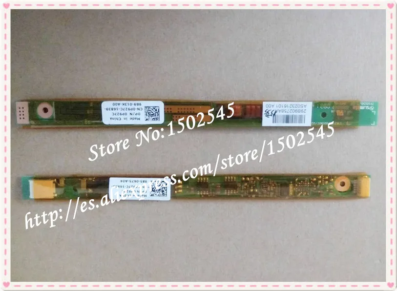 

Free shipping original laptop inverter board for DELL 1535 1536 1537 A860 1340 1555 1735 1736 1737 1410 1014 A840 DP / N: 0P927