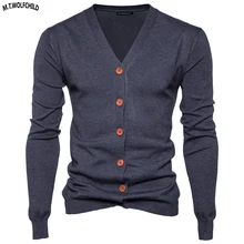Мужские свитера осенние мужские с длинным рукавом с v-образным вырезом кардиган вязаные свитера повседневная мужская Трикотажная одежда модные тонкие мужские топы